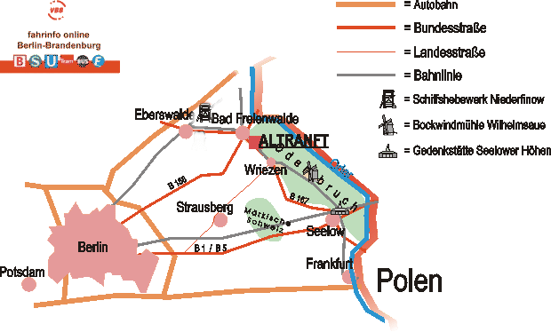 Karte Anfahrt